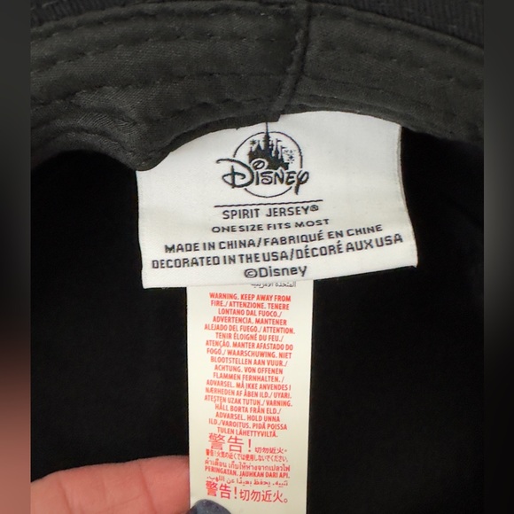 Disney Spirit Jersey Unisex Black Bucket Hat 100% Cotton O/S fits most - Picture 6 of 6
